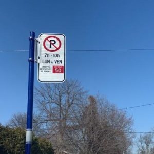 Zone 50 Parking Sign